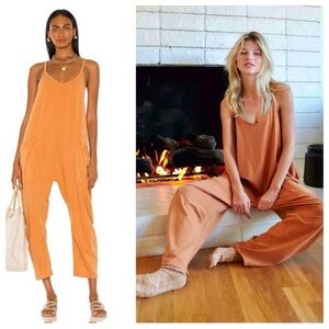 Free People x FP Movement Hot Shot Onesie in Toasted Coconut